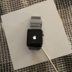 Apple Watch With Stainless Steel Magnetic Band